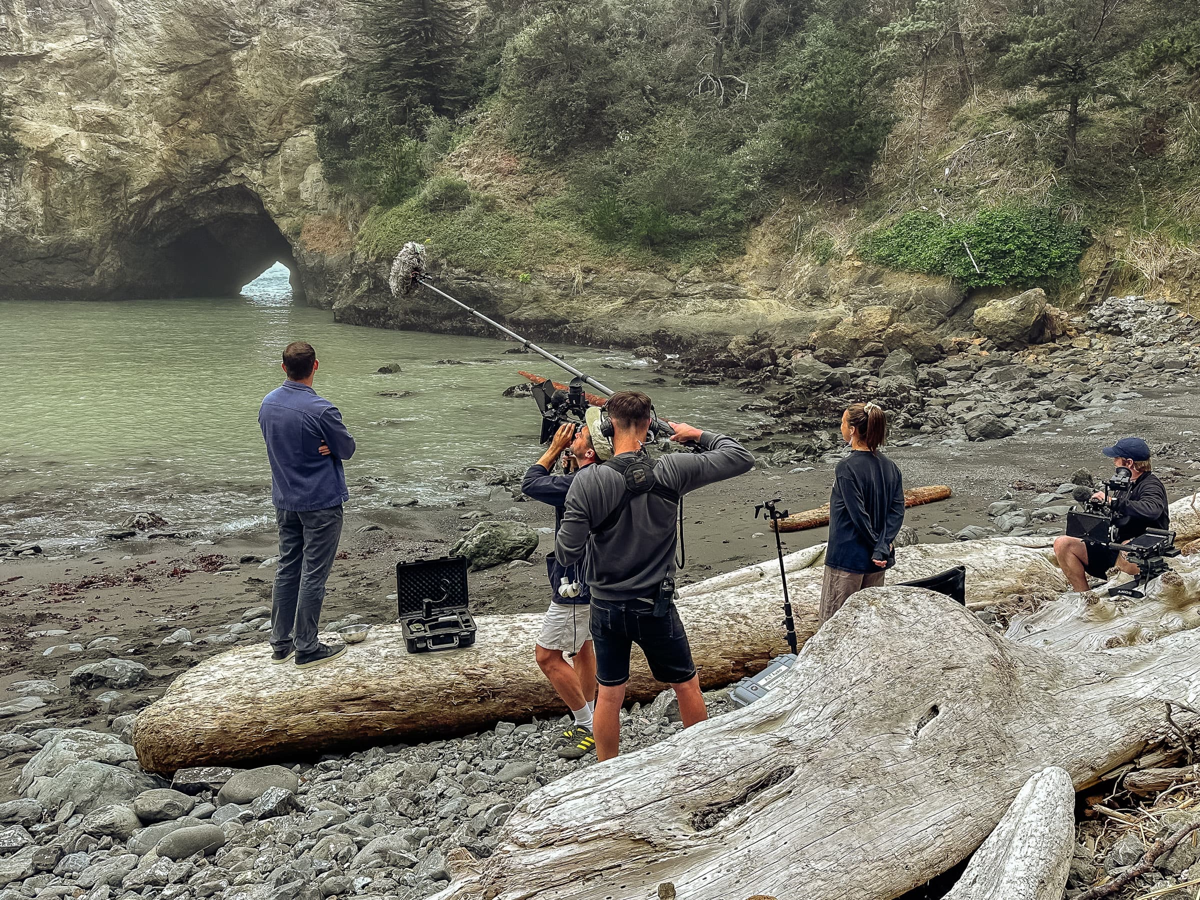 On location — Knife's Edge: Chasing Michelin Stars, filming at the Mendocino Coast with Studio Ramsay